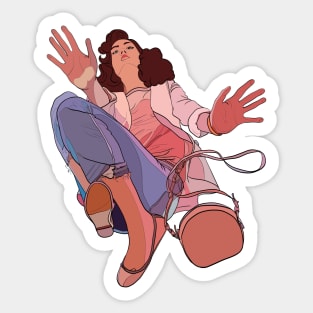 WOMAN SUSPENDED Sticker